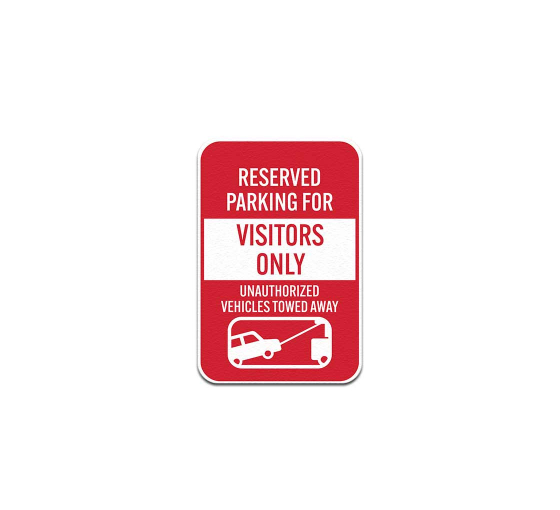 Reserved Parking For Visitors Decal (EGR Reflective)