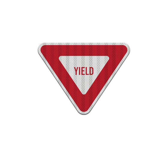 Reflective Yield Aluminum Sign (HIP Reflective)