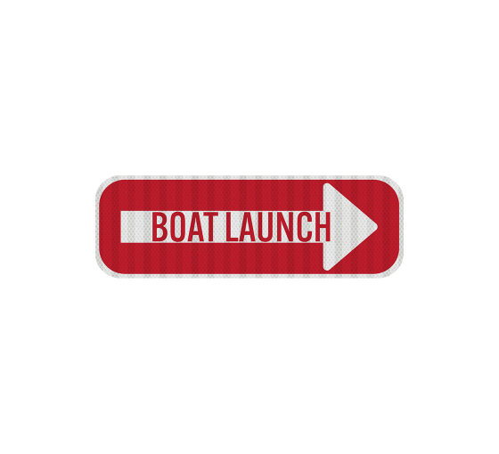 Boat Launch Aluminum Sign (EGR Reflective)