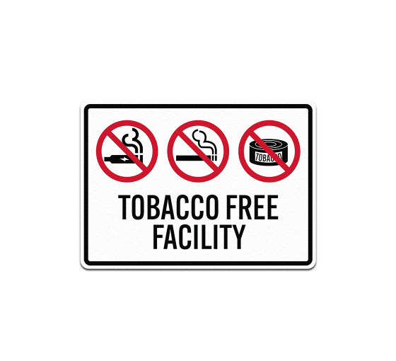 Tobacco Free Facility Decal (Non Reflective)
