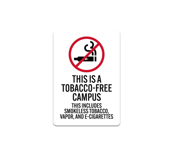 This Is A Tobacco Free Campus Decal (Non Reflective)