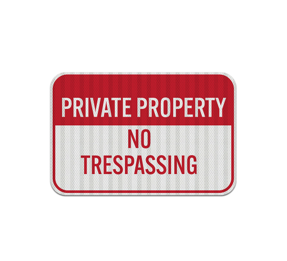North Carolina Private Property Aluminum Sign (EGR Reflective)