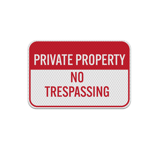 North Carolina Private Property Aluminum Sign (Diamond Reflective)