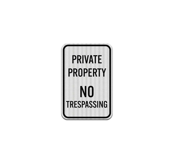 North Carolina No Trespassing Aluminum Sign (EGR Reflective)