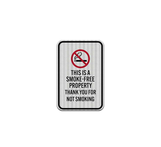 No Smoking Aluminum Sign (HIP Reflective)