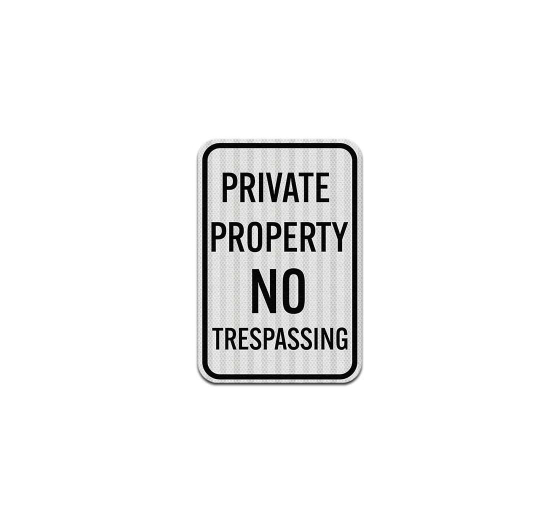 Illinois No Trespassing Aluminum Sign (EGR Reflective)