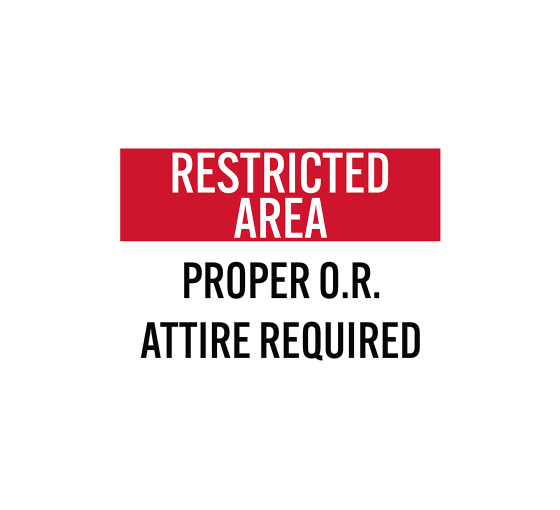 Restricted Area Decal (Non Reflective)