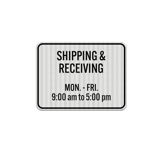 Add Own Text Or Timings Aluminum Sign (EGR Reflective)