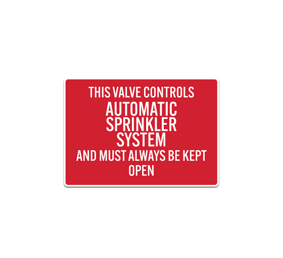Sprinkler Valve Decal (Non Reflective)