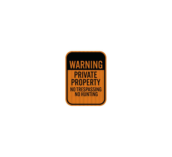 Warning Private Property Aluminum Sign (EGR Reflective)