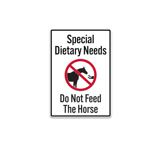 Do Not Feed The Horse Decal (Non Reflective)