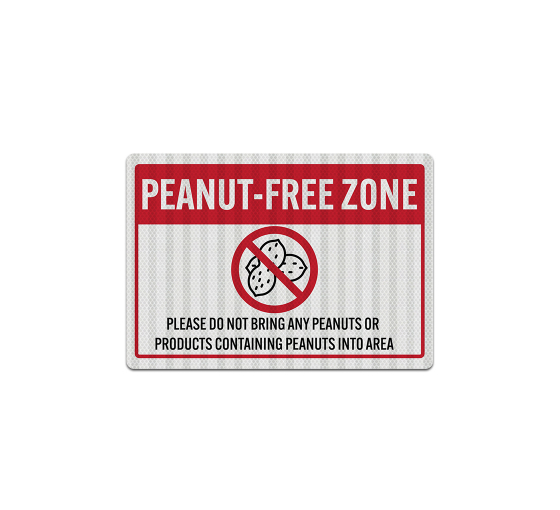 Please Do Not Bring Any Peanuts Decal (EGR Reflective)