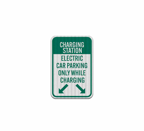 Charging Station Electric Car Parking Aluminum Sign (EGR Reflective)