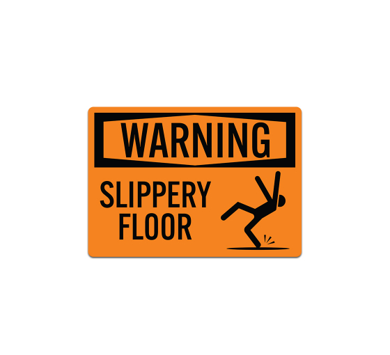 Slippery Floor Decal (Non Reflective)
