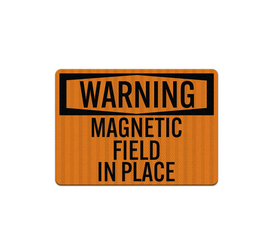 Pacemaker Magnetic Field Decal (EGR Reflective)