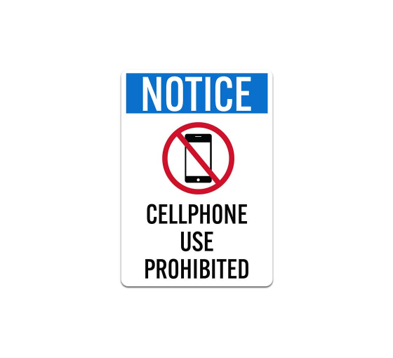 Cellphone Use Prohibited Decal (Non Reflective)
