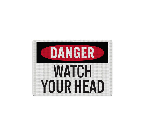 Watch Your Head Decal (EGR Reflective)