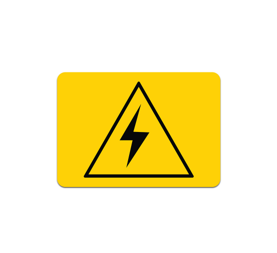 Electric Symbol Aluminum Sign (Non Reflective)