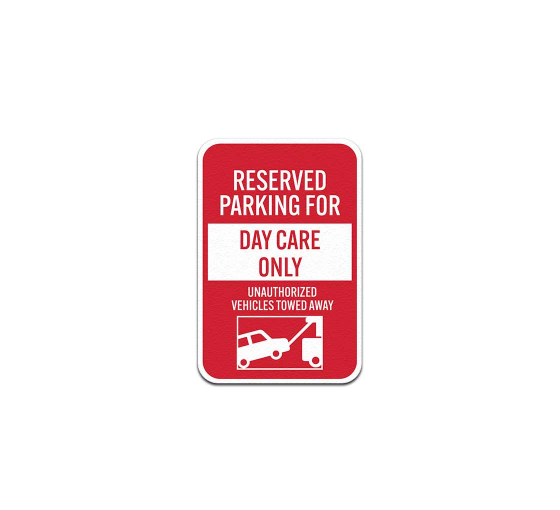 Unauthorized Vehicles Towed Away Aluminum Sign (Non Reflective)