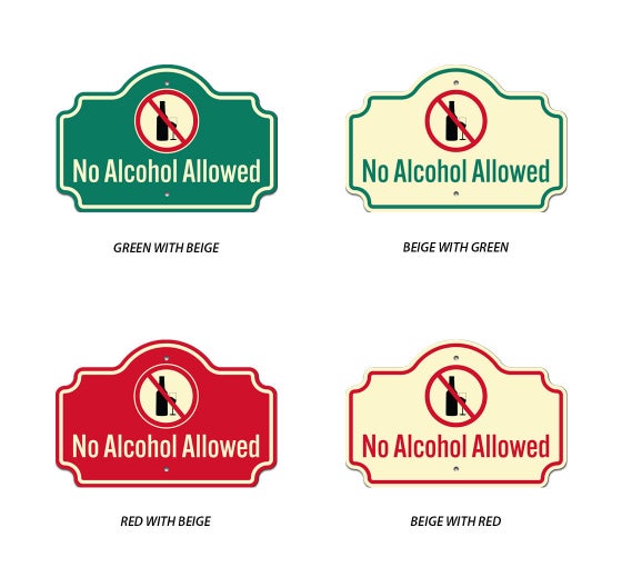 Alcohol Prohibited Sign