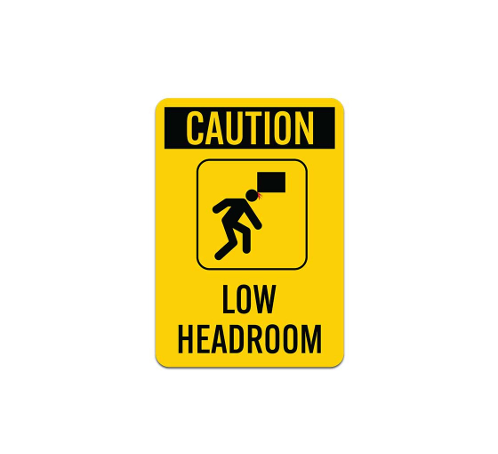OSHA Caution Watch Your Head Aluminum Sign (Non Reflective)