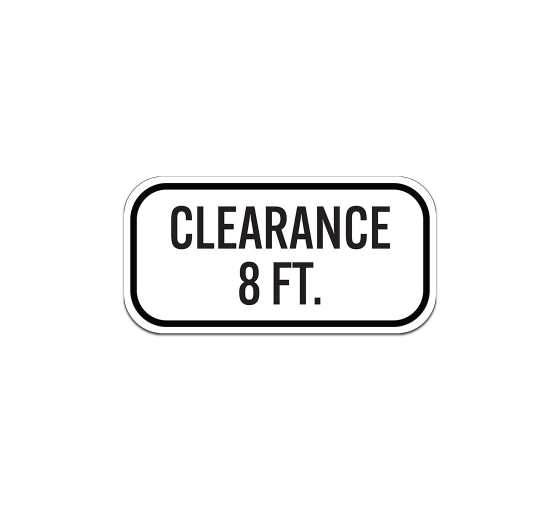 Clearance 8 Ft Crossing Aluminum Sign (Non Reflective)