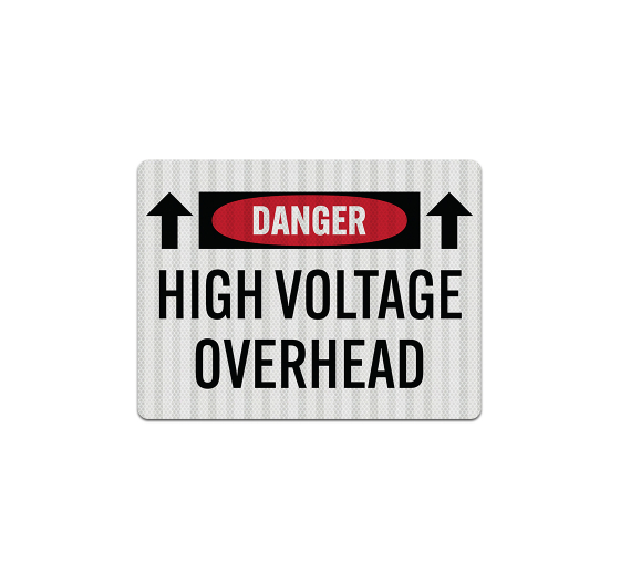High Voltage Overhead Aluminum Sign (EGR Reflective)