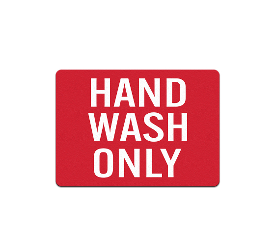 Food Industry Sink Hand Wash Only Aluminum Sign (Non Reflective)