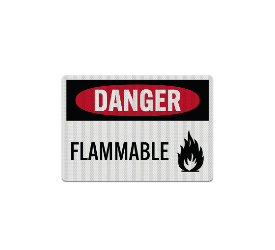 Danger Flammable Decal (EGR Reflective)