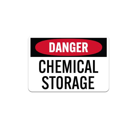 OSHA Chemical Storage Aluminum Sign (Non Reflective)