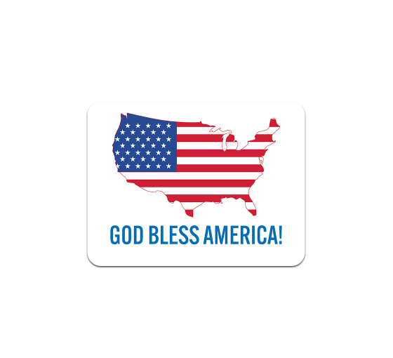 God Bless America Aluminum Sign (Non Reflective)