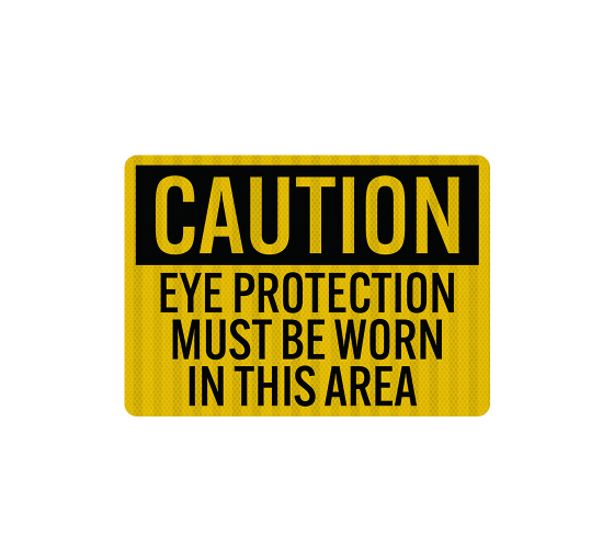 PPE Eye Protection Decal (EGR Reflective)