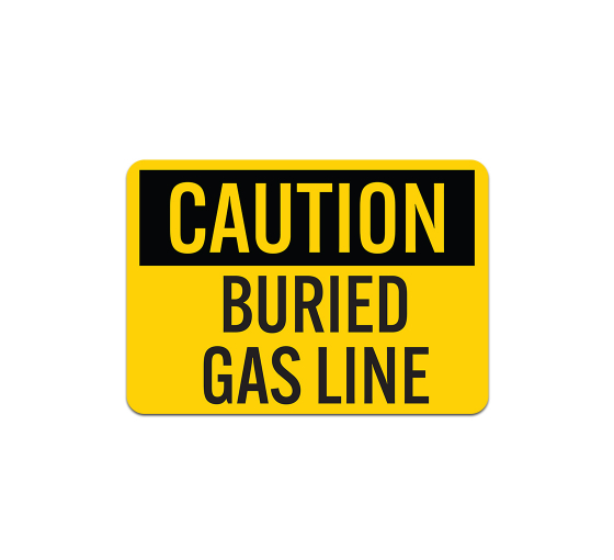 Buried Pipe Line Decal (Non Reflective)