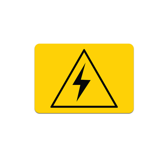 Electric Symbol Plastic Sign