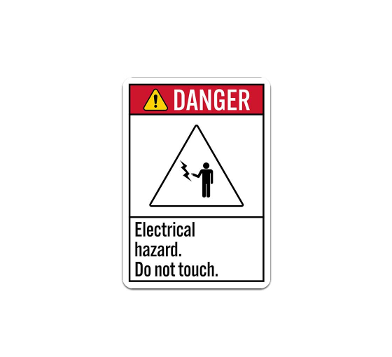 ANSI Electrical Hazard Do Not Touch Plastic Sign