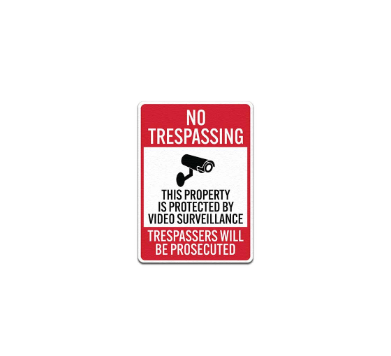 This Property Is Protected By Video Surveillance Plastic Sign