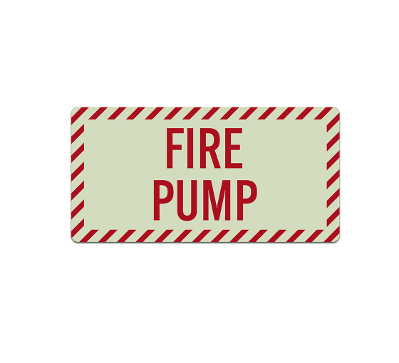 Fire Pump Room Decal (Glow In The Dark)