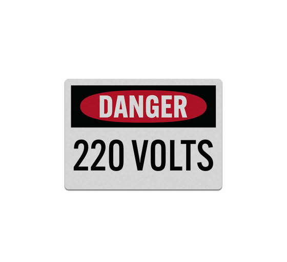 OSHA Danger High Voltage Decal (Reflective)