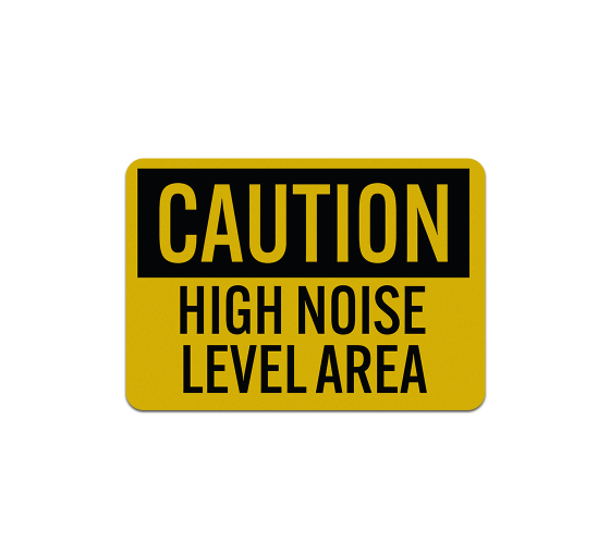 OSHA High Noise Level Area Decal (Reflective)