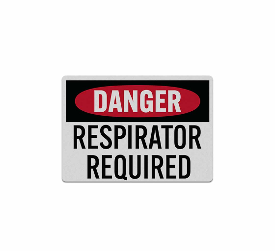 Respirator Required Decal (Reflective)