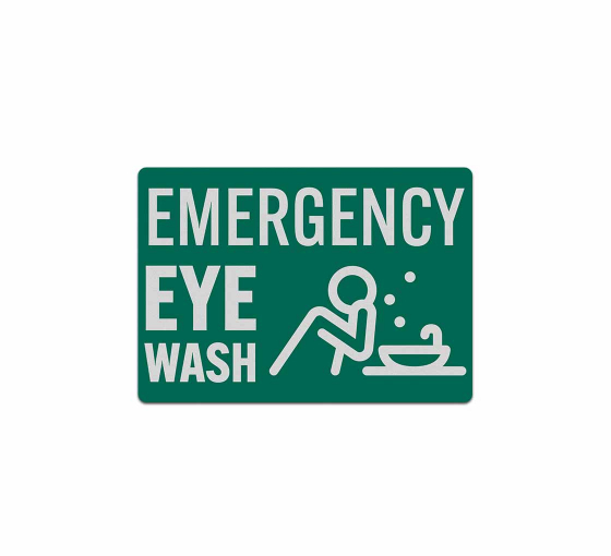 Emergency Eye Wash Decal (Reflective)