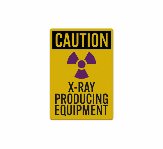 X Ray Producing Equipment Decal (Reflective)