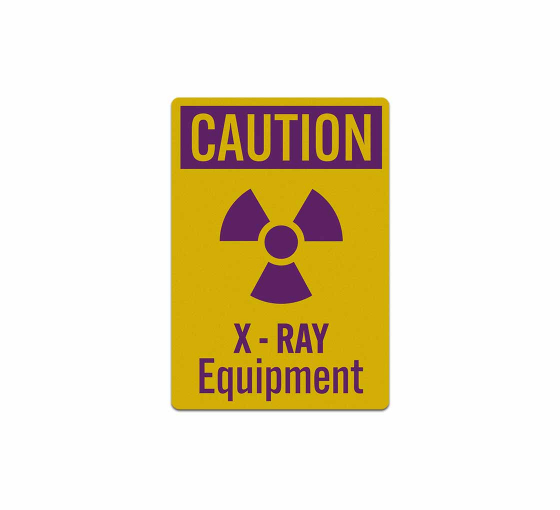 X Ray Equipment Decal (Reflective)