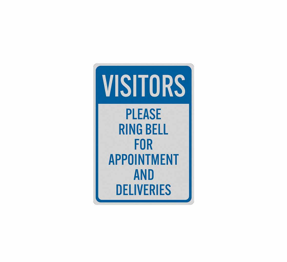 Visitors Please Ring Bell Decal (Reflective)