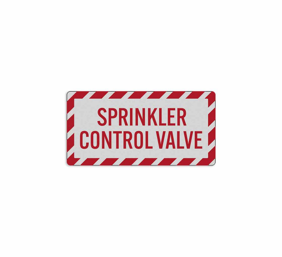 Sprinkler Control Valve Decal (Reflective)