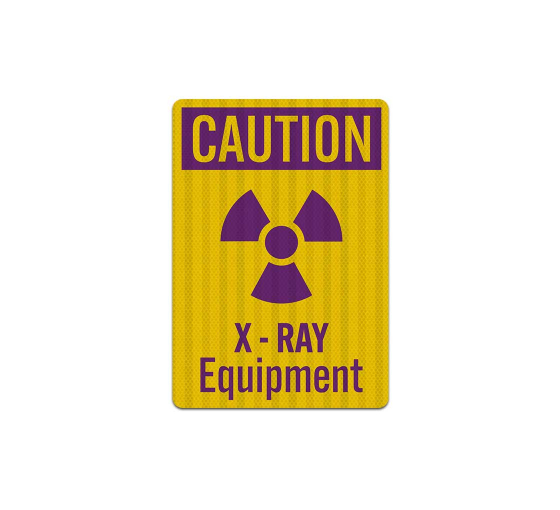 X Ray Equipment Decal (EGR Reflective)