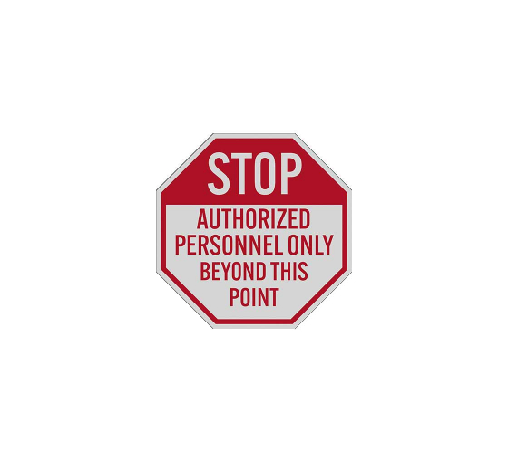 Safety Stop Authorized Personnel Decal (Reflective)
