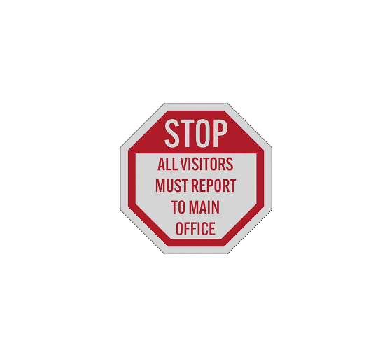 Visitor Stop Decal (Reflective)