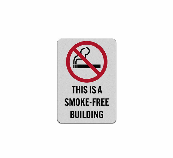 This Is A Smoke Free Building Decal (Reflective)