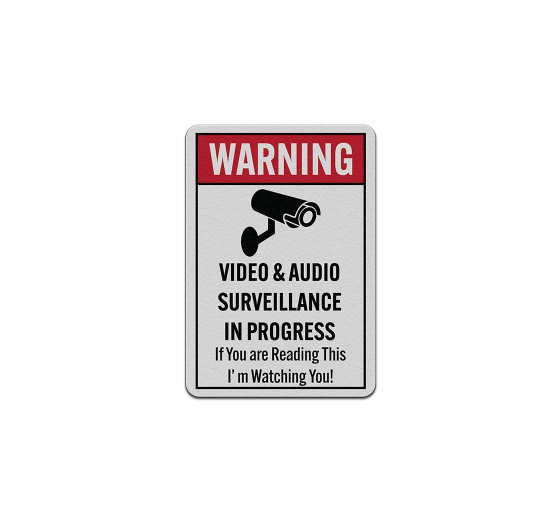 OSHA Warning Video Surveillance Decal (Reflective)